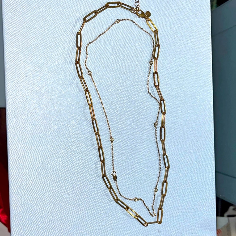 Gold dainty necklaces